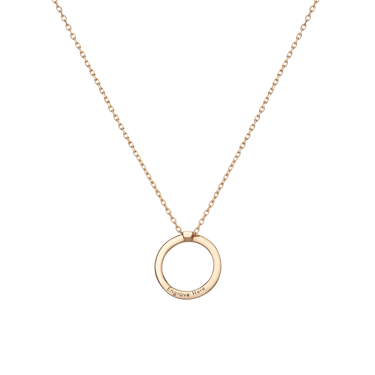 Solid Circle Necklace Yellow Gold Vermeil 14k Yellow Gold 18k Yellow Gold Solid Circle Necklace Rose Gold Vermeil 14k Rose Gold 18k Rose Gold