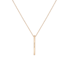 Short Gold Bar Drop Necklace