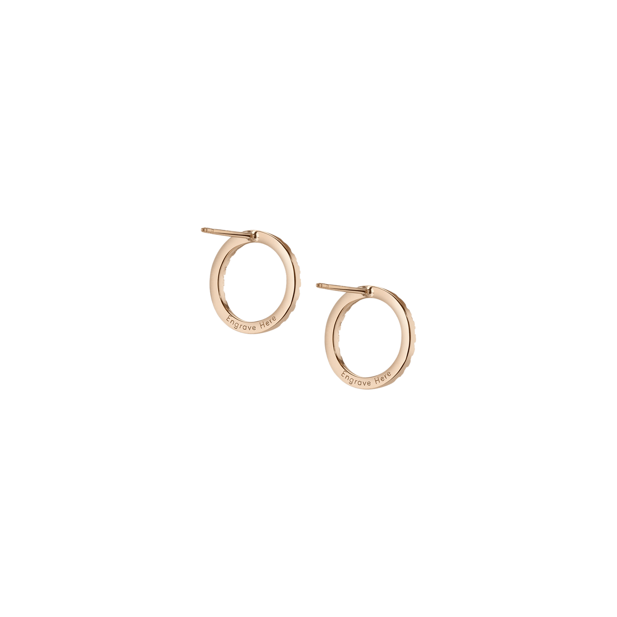 Solid Circle Earrings Yellow Gold Vermeil 14k Yellow Gold 18k Yellow Gold    Pair | Single | Solid Circle Earrings Rose Gold Vermeil 14k Rose Gold 18k Rose Gold  Pair | Single |