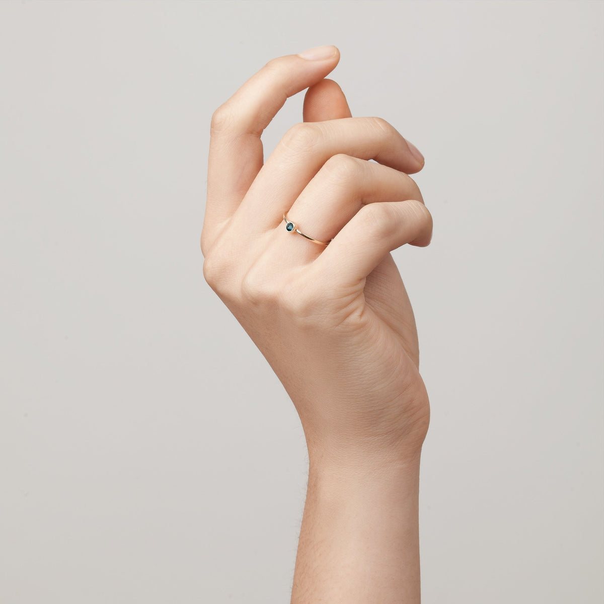 Birthstone Ring On Model
