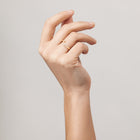 Mini Wraparound Ring with White Diamonds