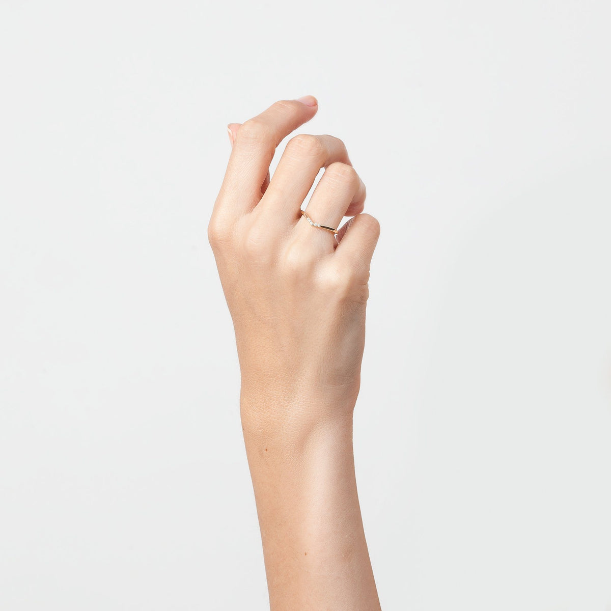Diamond Brooklyn Bridge Ring On Model
