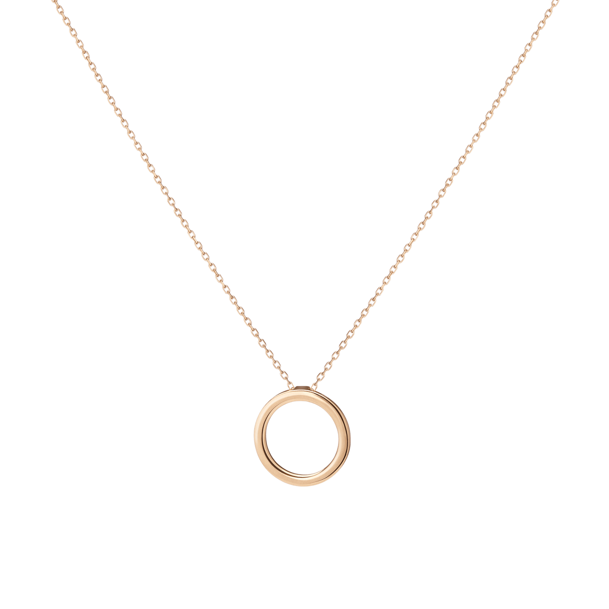 Solid Circle Necklace Yellow Gold Vermeil 14k Yellow Gold 18k Yellow Gold First