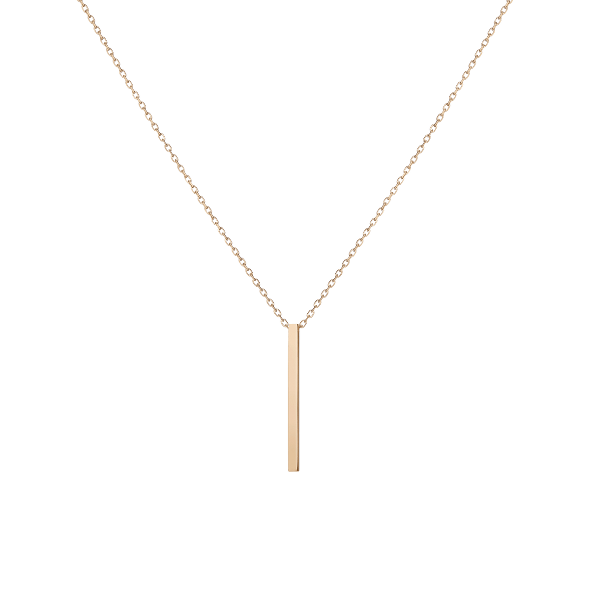 Short Gold Bar Drop Necklace Yellow Gold Vermeil 14k Yellow Gold 18k Yellow Gold First