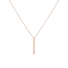 Short Gold Bar Drop Necklace