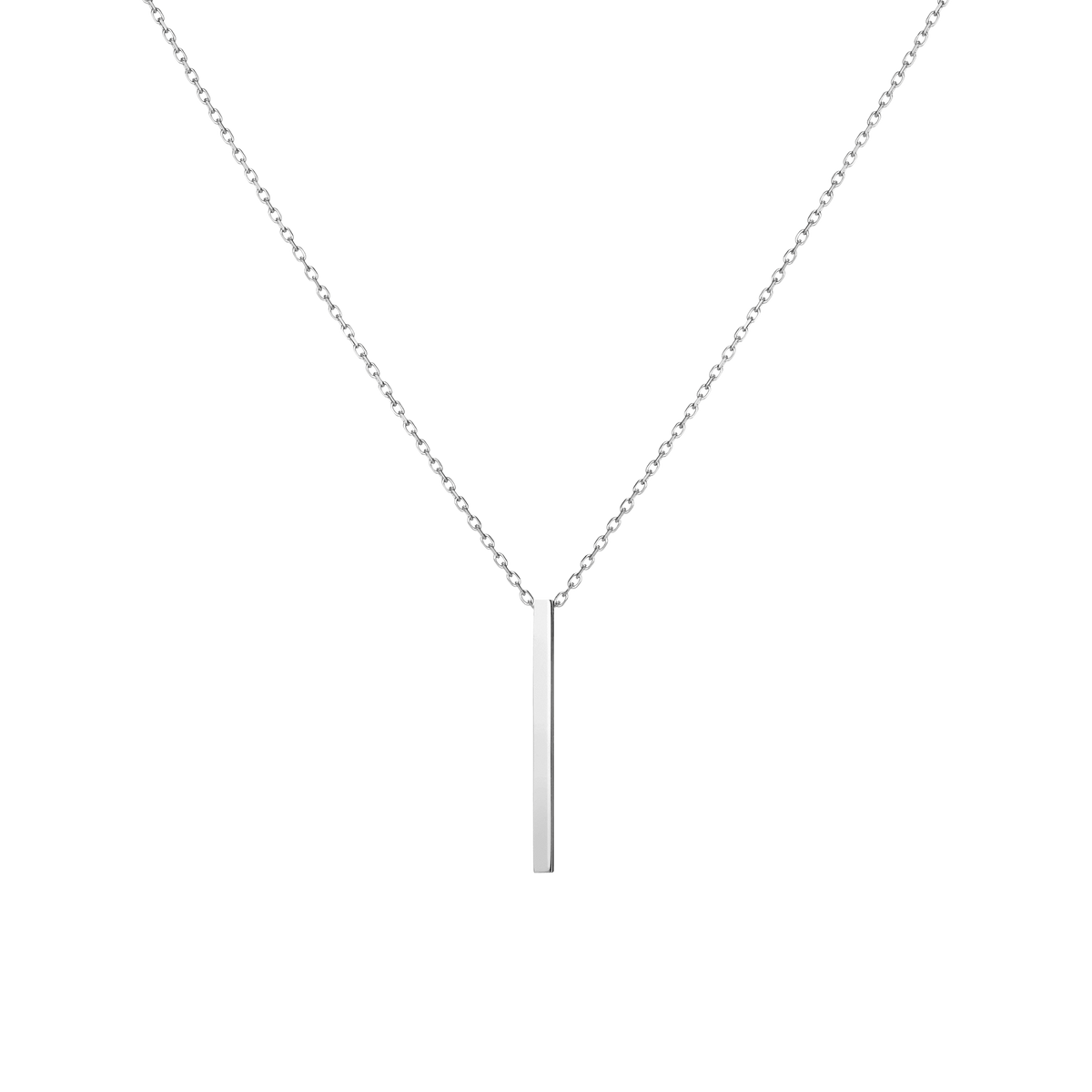 Short Gold Bar Drop Necklace White Gold Vermeil 14k White Gold 18k White Gold First