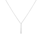 Short Gold Bar Drop Necklace