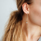 Geometric Pearl Earrings
