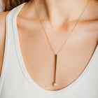 Geometric Pearl Pendant