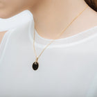 Gold Disk Necklace