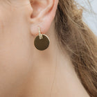 Gold Disk Earring