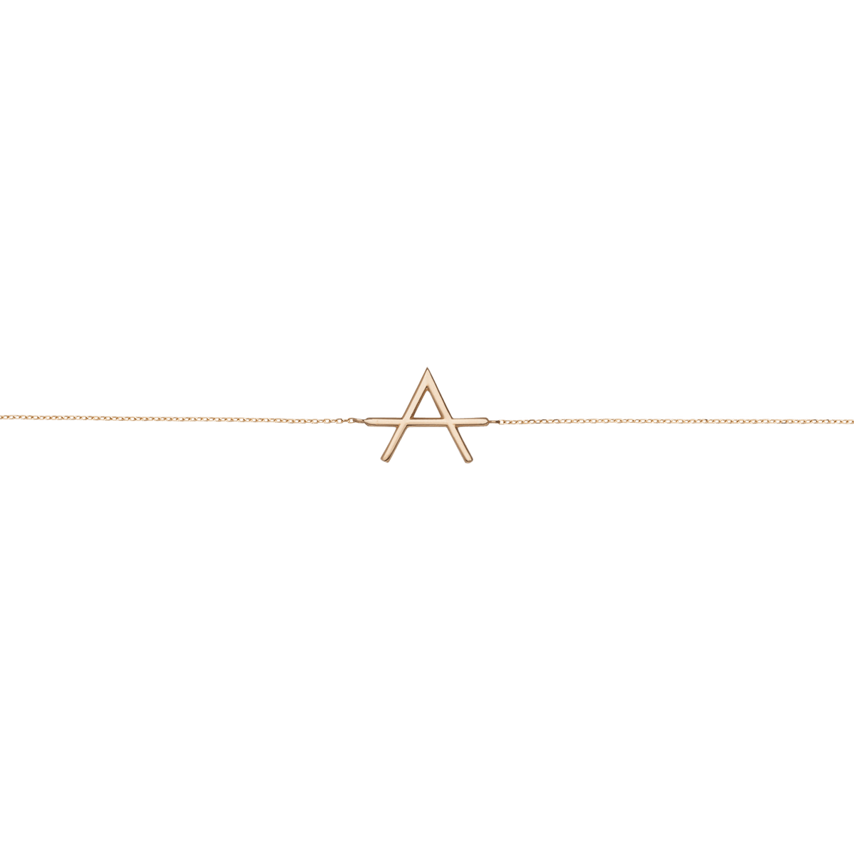 Icon Anklet 14k Yellow Gold 18k Yellow Gold   Front First