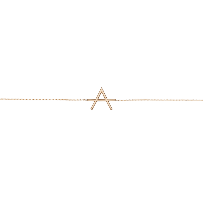 Icon Anklet 14k Yellow Gold 18k Yellow Gold   Front First