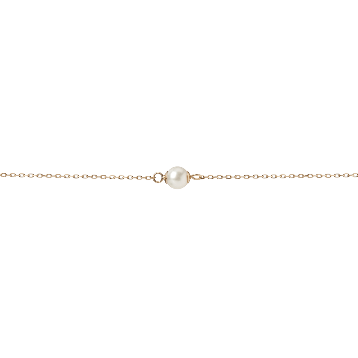 Simple Pearl Bracelet Yellow Gold Vermeil 14k Yellow Gold 18k Yellow Gold   Front First