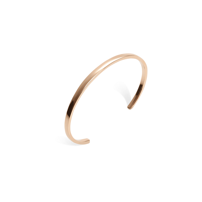 Skinny Cuff Rose Gold Vermeil 14k Rose Gold 18k Rose Gold Half Side   Front First