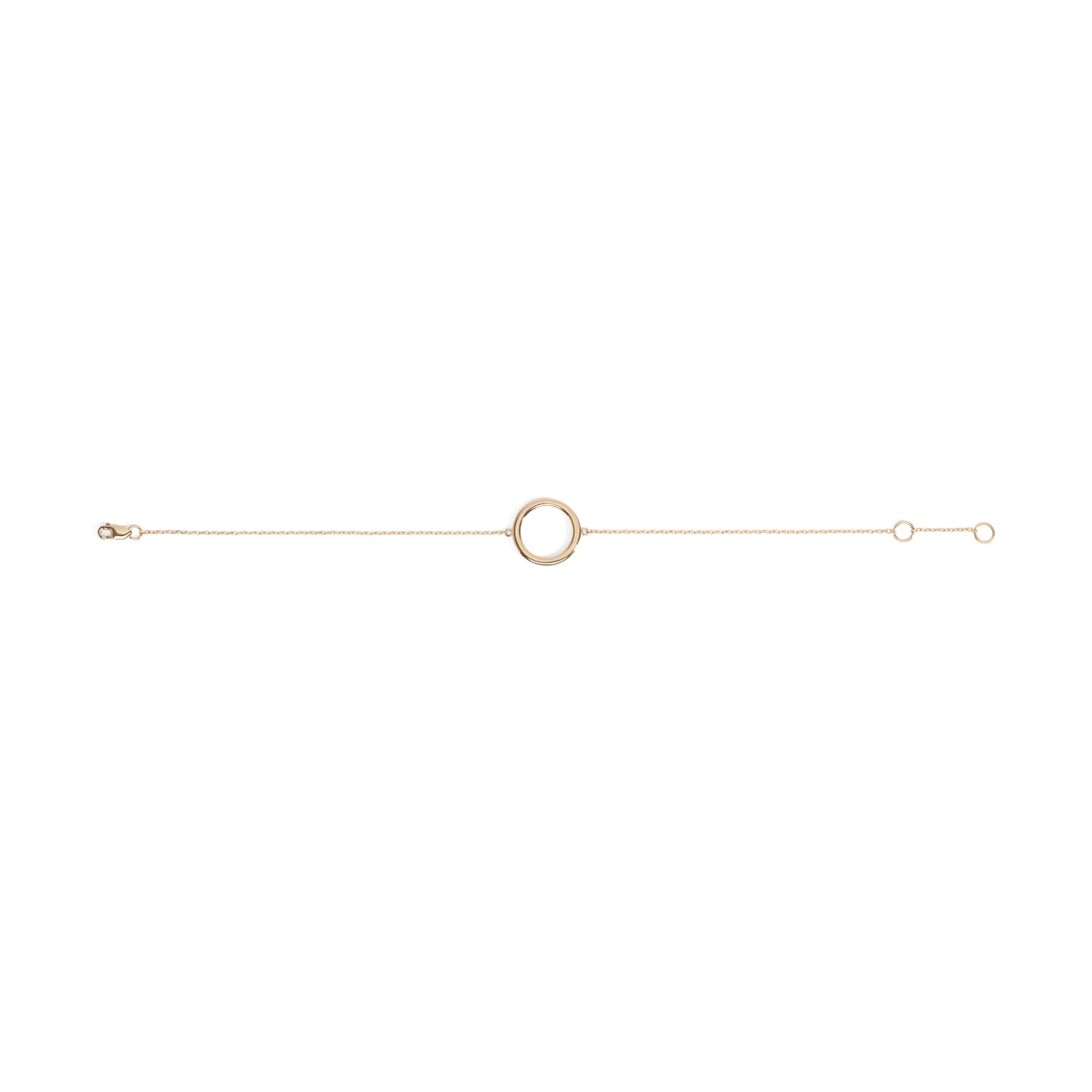 Solid Circle Bracelet Yellow Gold Vermeil 14k Yellow Gold 18k Yellow Gold