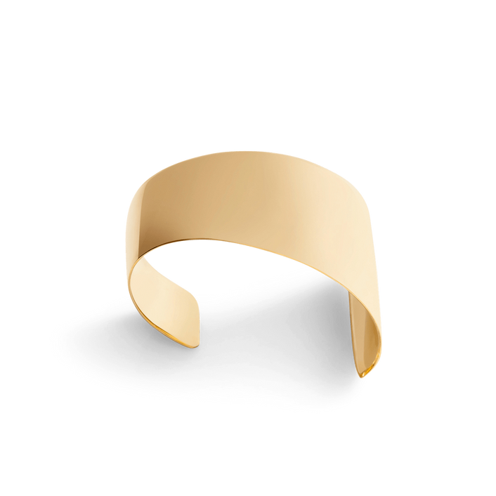 Arc Cuff Yellow Gold Vermeil 14k Yellow Gold 18k Yellow Gold   Front First
