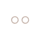 Diamond Circle Earrings