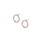 Diamond Circle Earrings