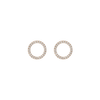 Diamond Circle Earrings