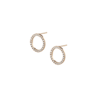 Diamond Circle Earrings