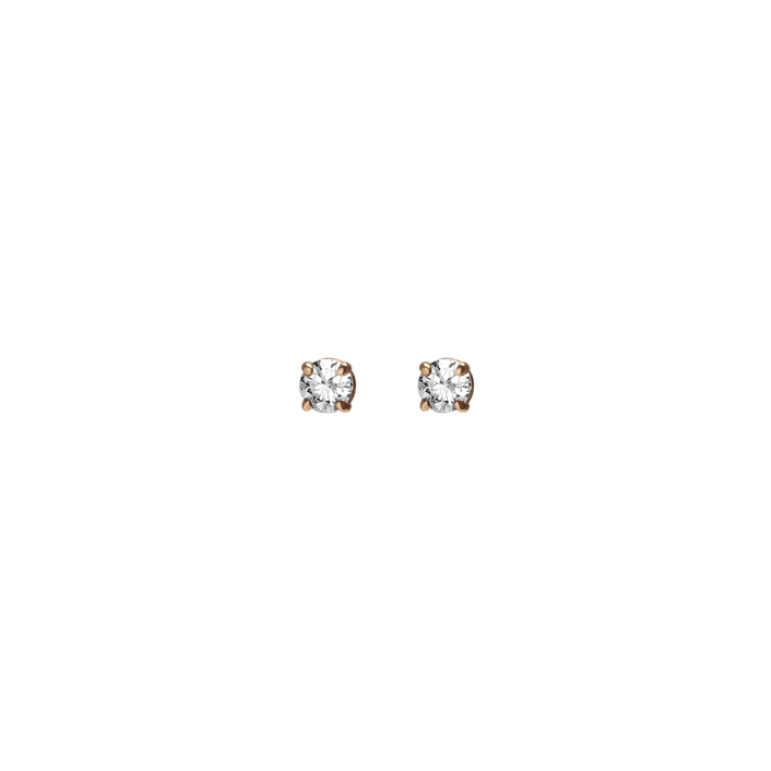 Diamond Stud Earrings with White Diamonds