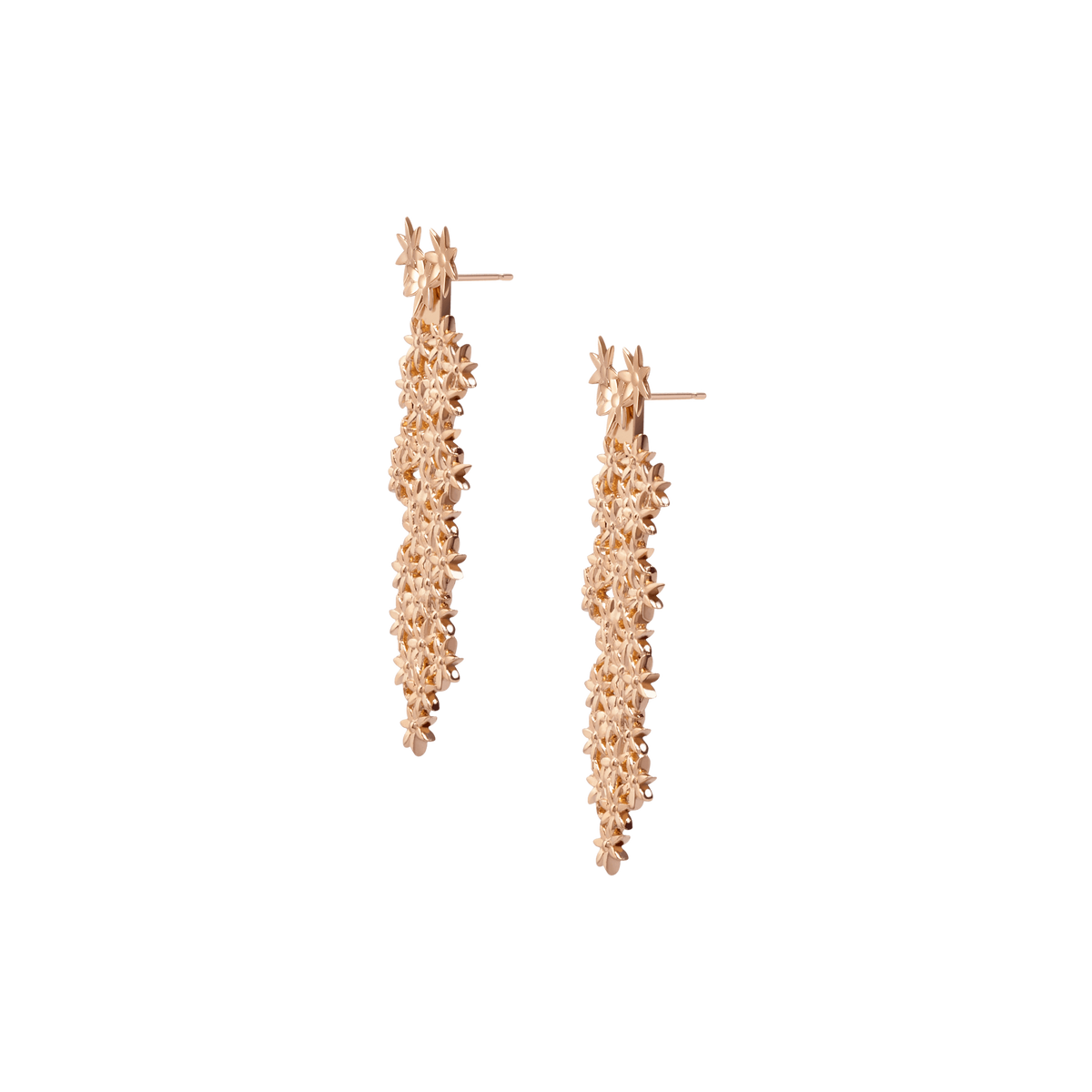 Flower Earring Back Large Rose Gold Vermeil 14k Rose Gold 18k Rose Gold Half Side   Pair | Single |