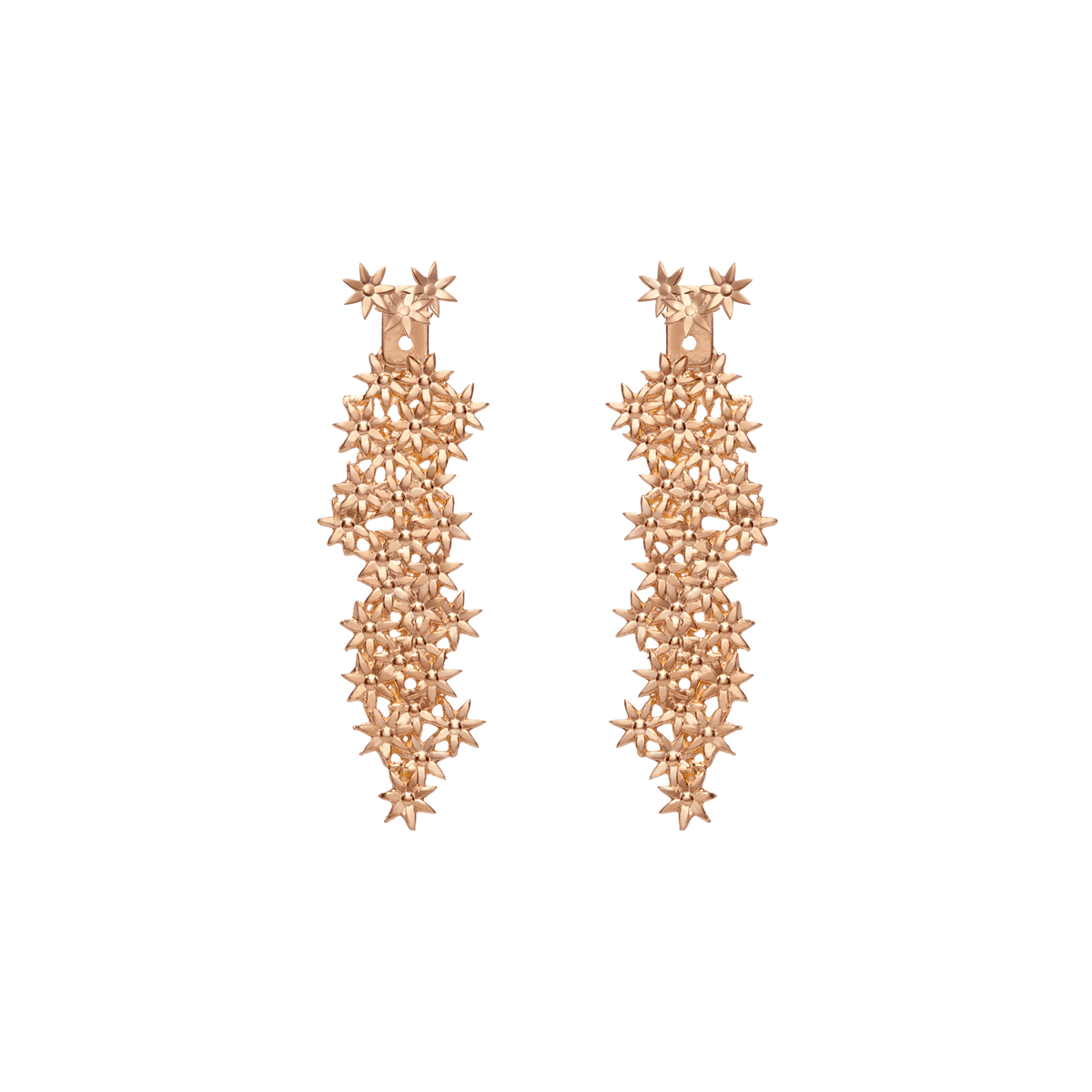 Flower Earring Back Large Rose Gold Vermeil 14k Rose Gold 18k Rose Gold    Front First Pair | Single |