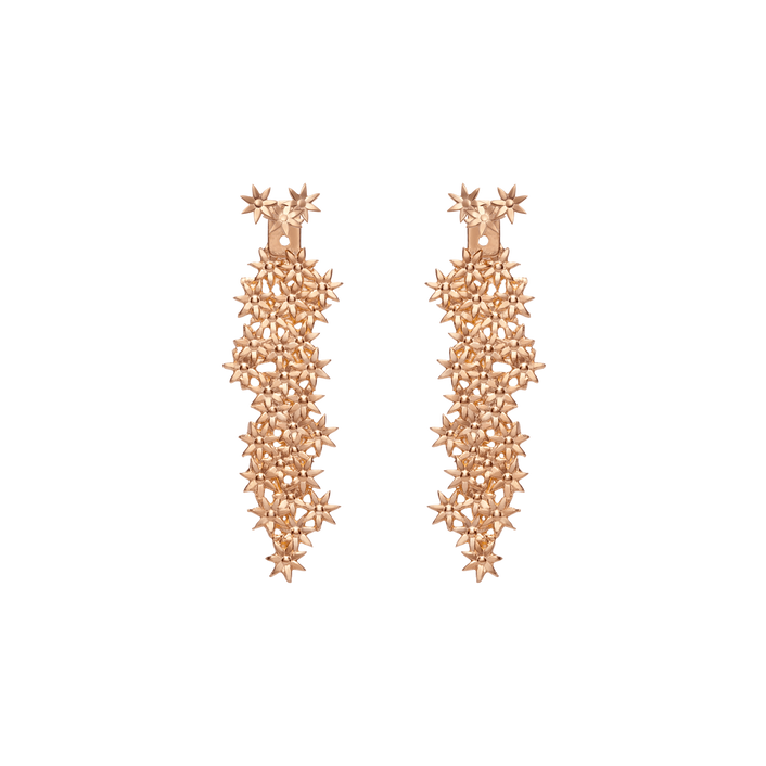 Flower Earring Back Large Rose Gold Vermeil 14k Rose Gold 18k Rose Gold    Front First Pair | Single |