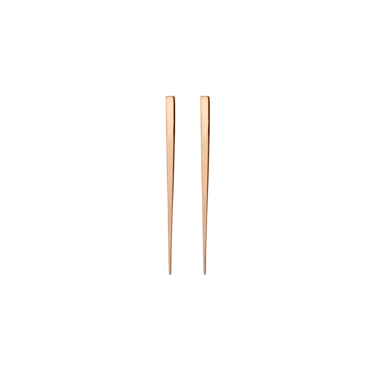 Obelisk Earring Rose Gold Vermeil 14k Rose Gold 18k Rose Gold    Pair | Single |