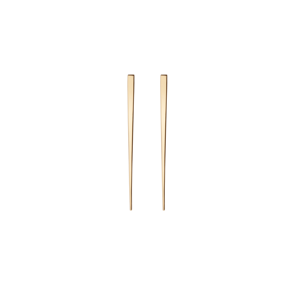Obelisk Earring Yellow Gold Vermeil 14k Yellow Gold 18k Yellow Gold    Pair | Single |