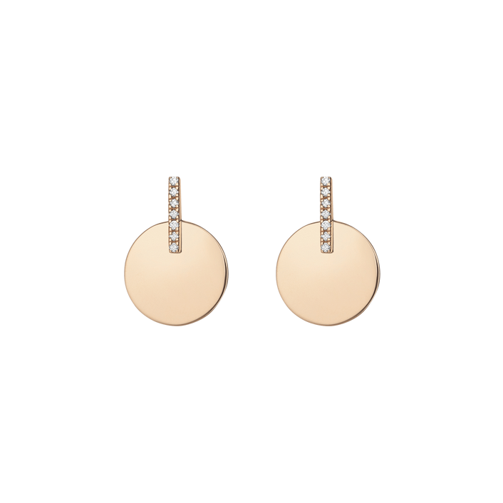 Gold Disk Earring