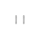 Huggie Earrings with White Diamonds