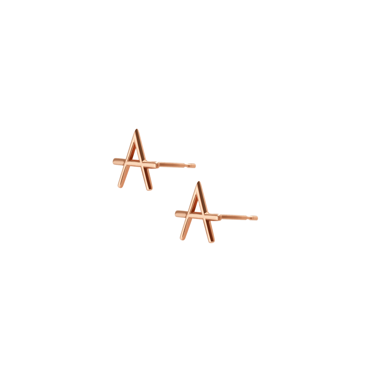 Icon Earring Rose Gold Vermeil 14k Rose Gold 18k Rose Gold Pair | Single |