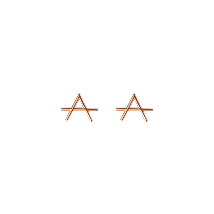 Icon Earring Rose Gold Vermeil 14k Rose Gold 18k Rose Gold Pair | Single | First