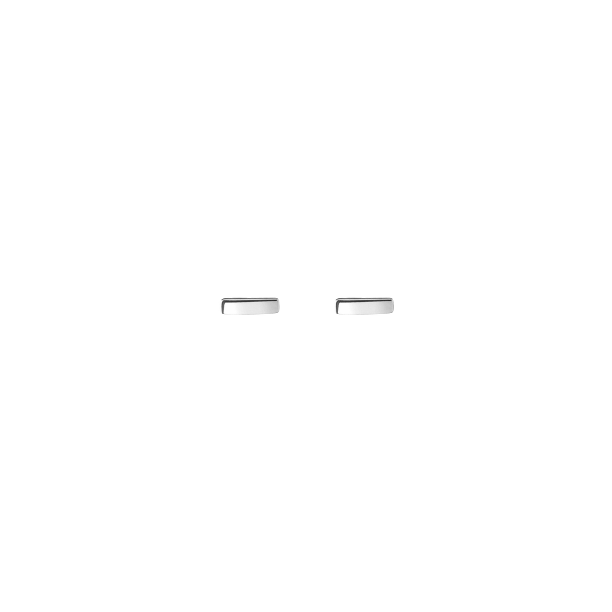 Mini Gold Bar Earring Sterling Silver White Gold Vermeil 14k White Gold 18k White Gold    Front First Pair | Single |