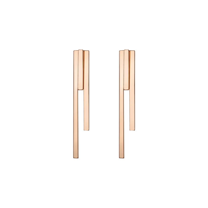 Tribar Ear Jacket Rose Gold Vermeil 14k Rose Gold 18k Rose Gold   Front First Pair | Single |