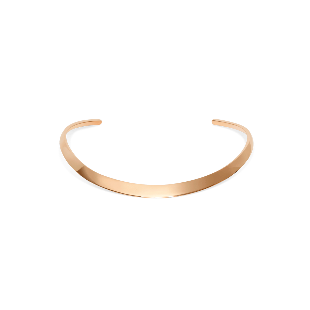 Collar Necklace Rose Gold Vermeil 14k Rose Gold 18k Rose Gold     Front First