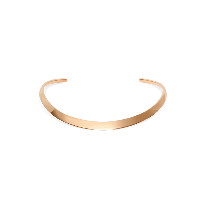 Collar Necklace Rose Gold Vermeil 14k Rose Gold 18k Rose Gold     Front First