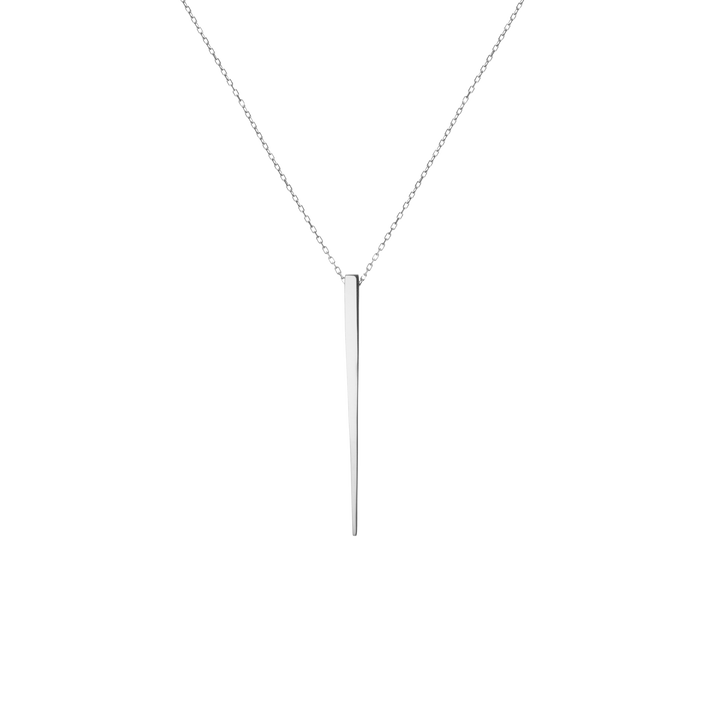 Obelisk Pendant Sterling Silver White Gold Vermeil 14k White Gold 18k White Gold     Front First