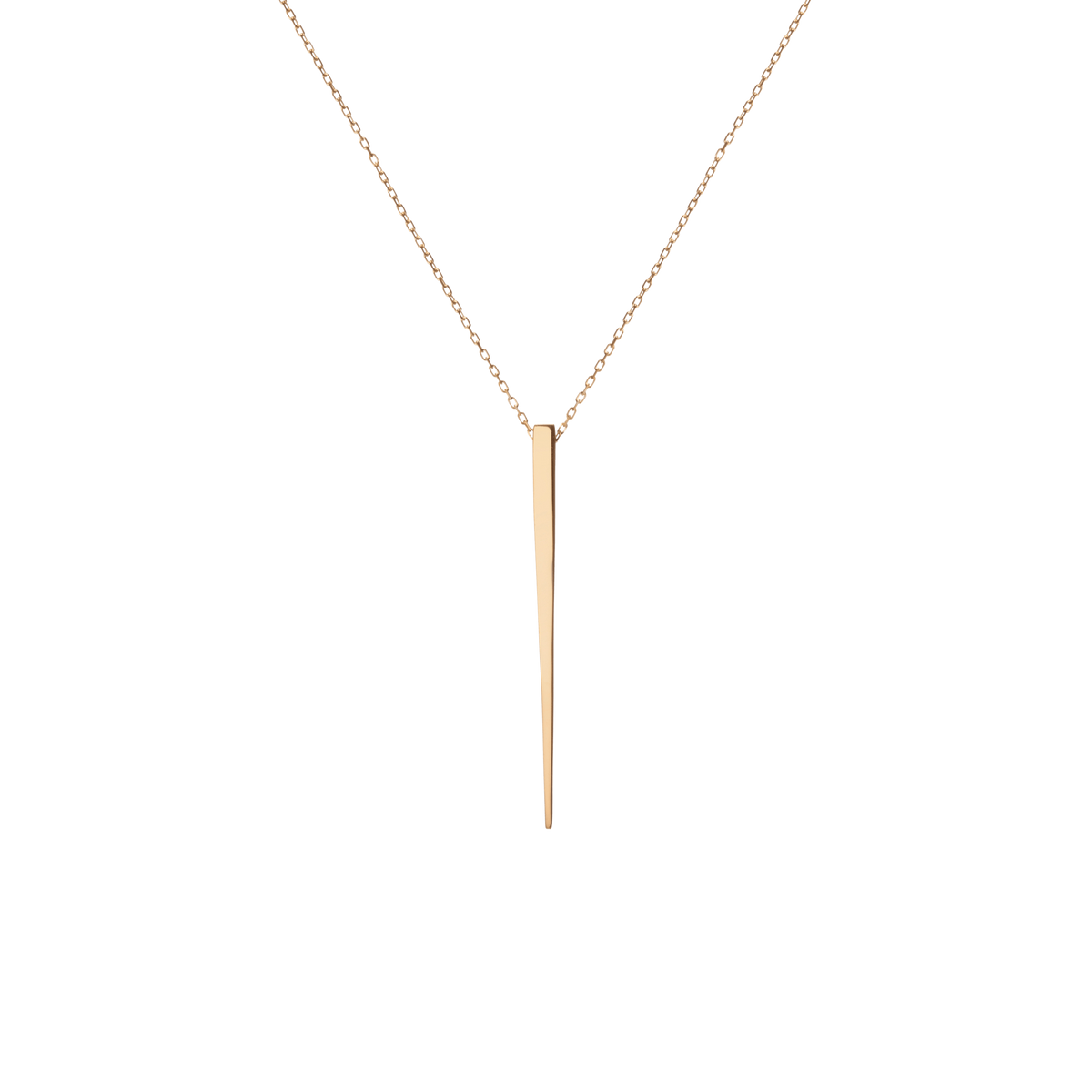Obelisk Pendant Yellow Gold Vermeil 14k Yellow Gold 18k Yellow Gold     Front First