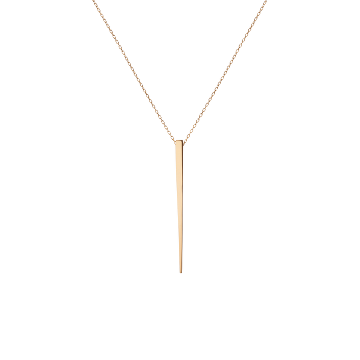 Obelisk Pendant Yellow Gold Vermeil 14k Yellow Gold 18k Yellow Gold     Front First