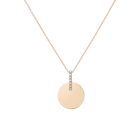Gold Disk Necklace