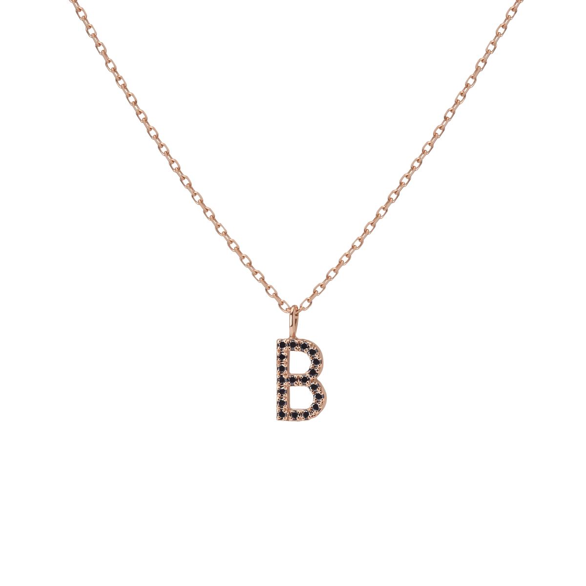 14k Rose Gold 18k Rose Gold Black Diamonds '-B- First