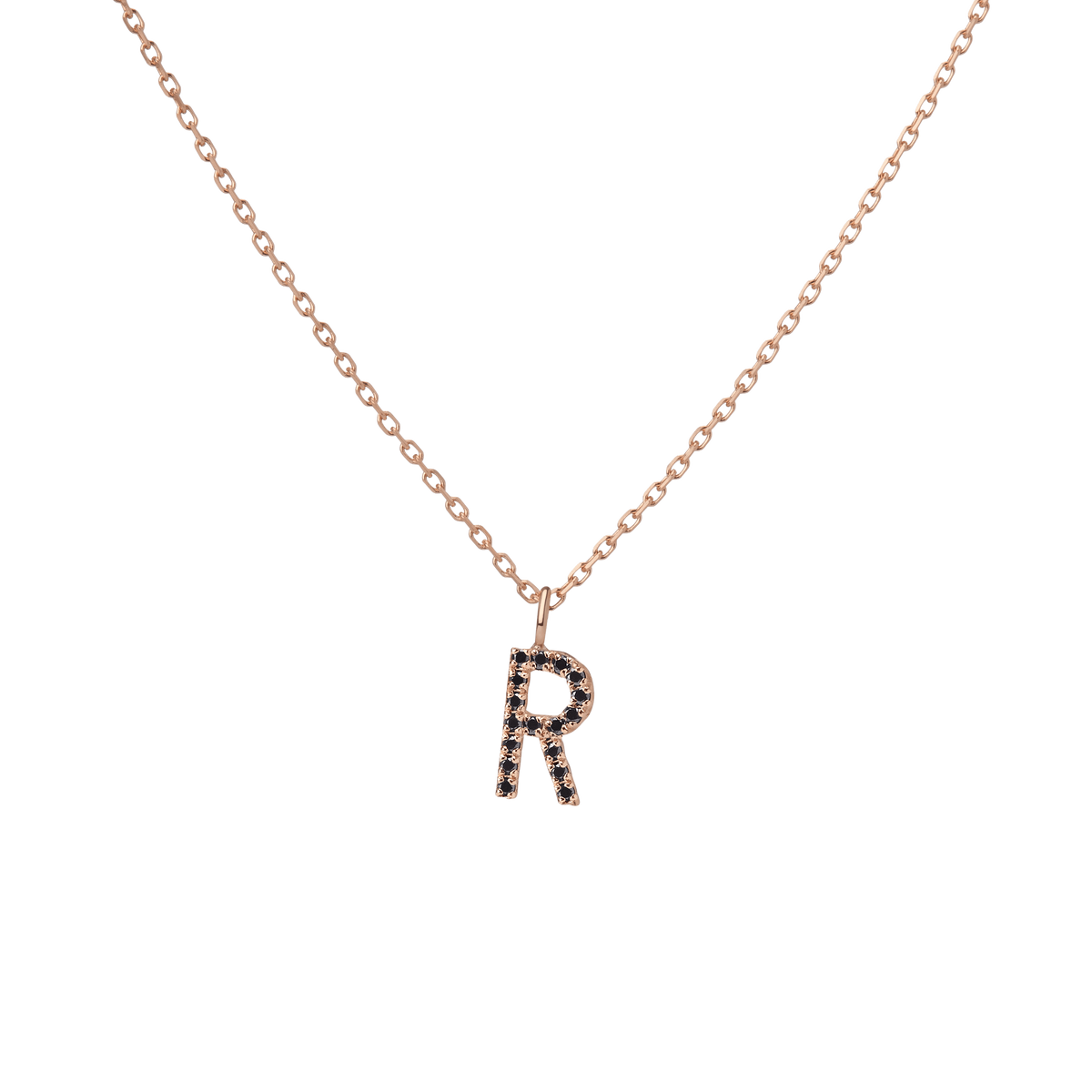 14k Rose Gold 18k Rose Gold Black Diamonds '-R-