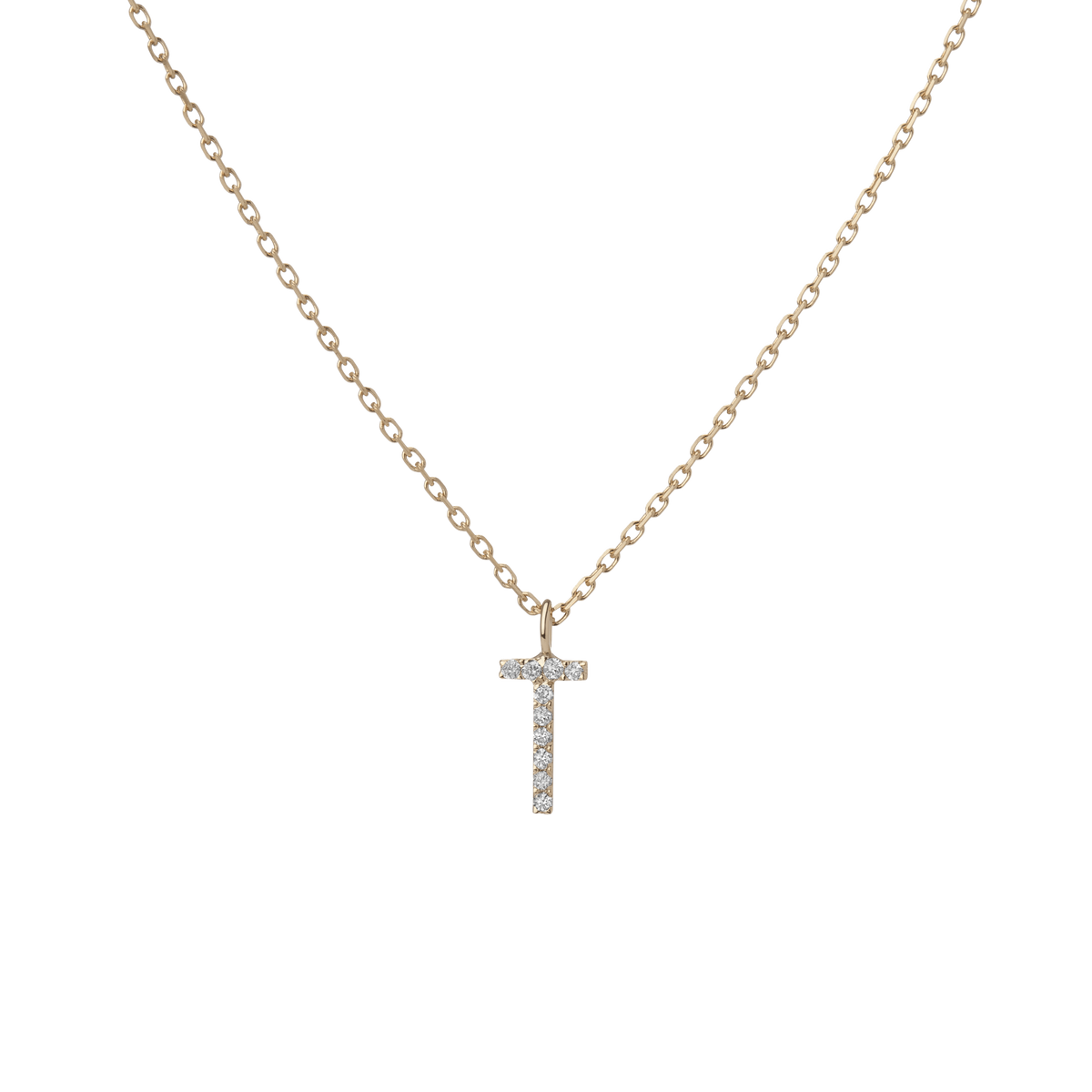 14k Yellow Gold 18k Yellow Gold White Diamonds '-T-