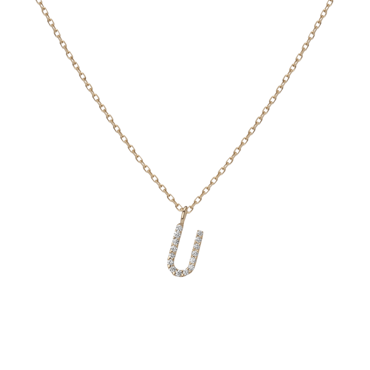 14k Yellow Gold 18k Yellow Gold White Diamonds '-U-
