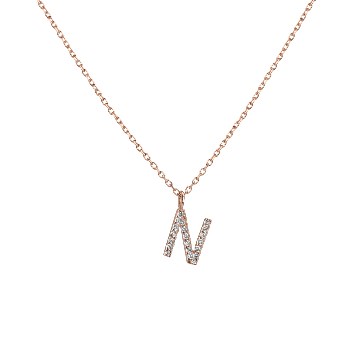14k Rose Gold 18k Rose Gold White Diamonds '-N-
