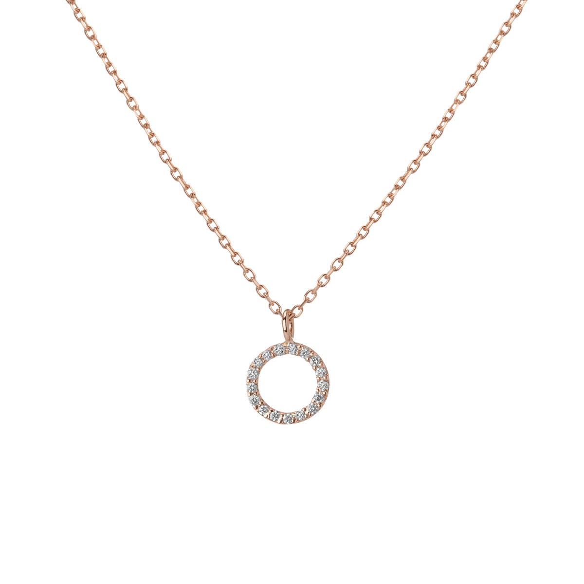 14k Rose Gold 18k Rose Gold White Diamonds '-O-