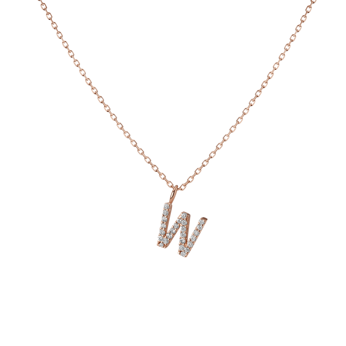 14k Rose Gold 18k Rose Gold White Diamonds '-W-